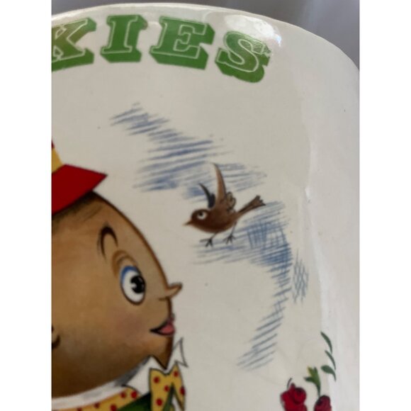 Vintage McCoy Humpty Dumpty Cookie Jar Lid Featuring Animal Motifs Ceramic Rare - Picture 9 of 16